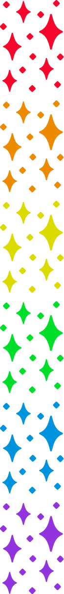 Rainbow Sparkles Border Glitter Stars Gay Pride