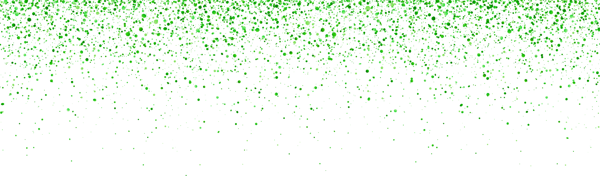Wide Green Glitter Confetti